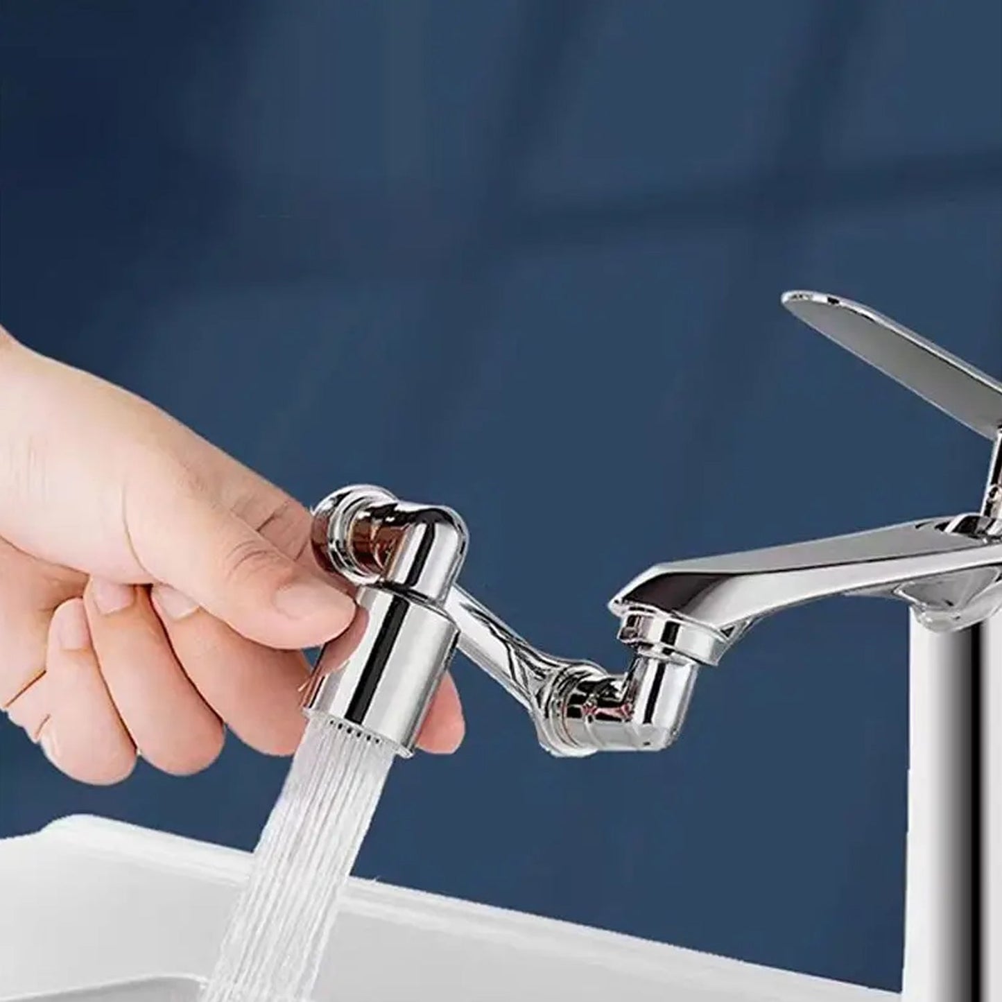 1080 degree rotatable faucet aerator splash extender ABS copper