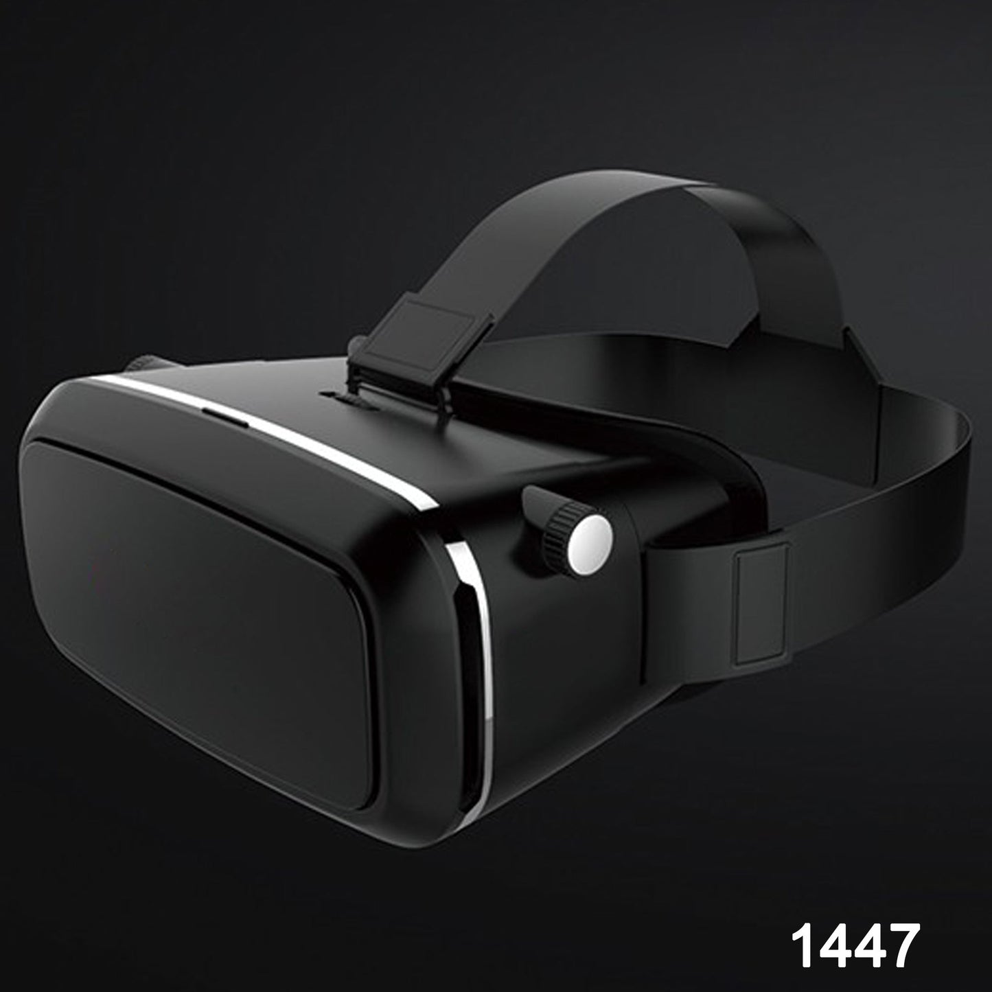 VR headset for Android and iOS, virtual reality gear for mobile entertainment, ergonomic VR headset with straps, personal 3D cinema headset