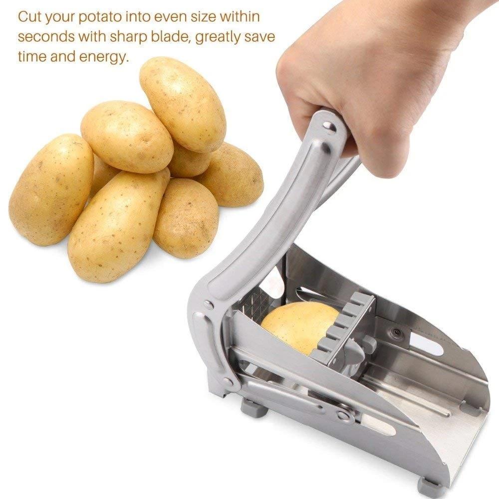 Vegetable cutter machine with suction base stability