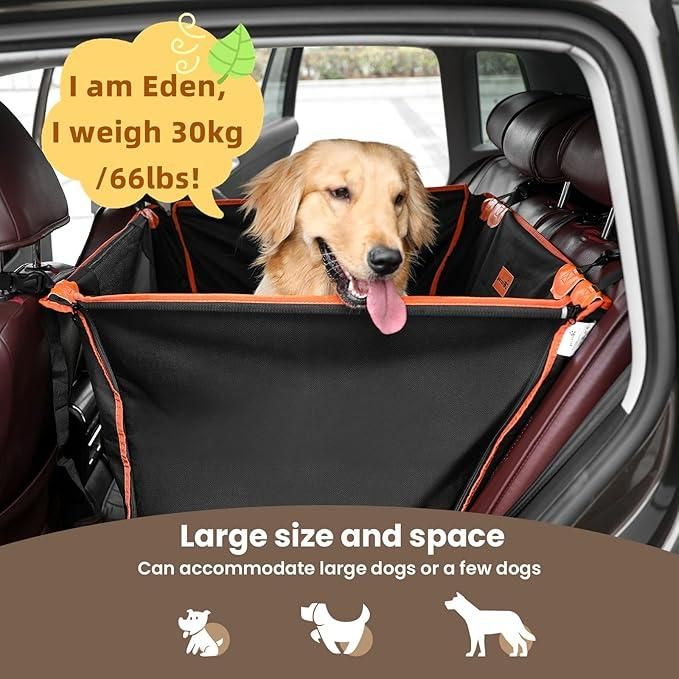 dog car seat booster for medium and large dogs waterproof nylon breathable mesh, best dog booster seat for cars in India with waterproof nylon,