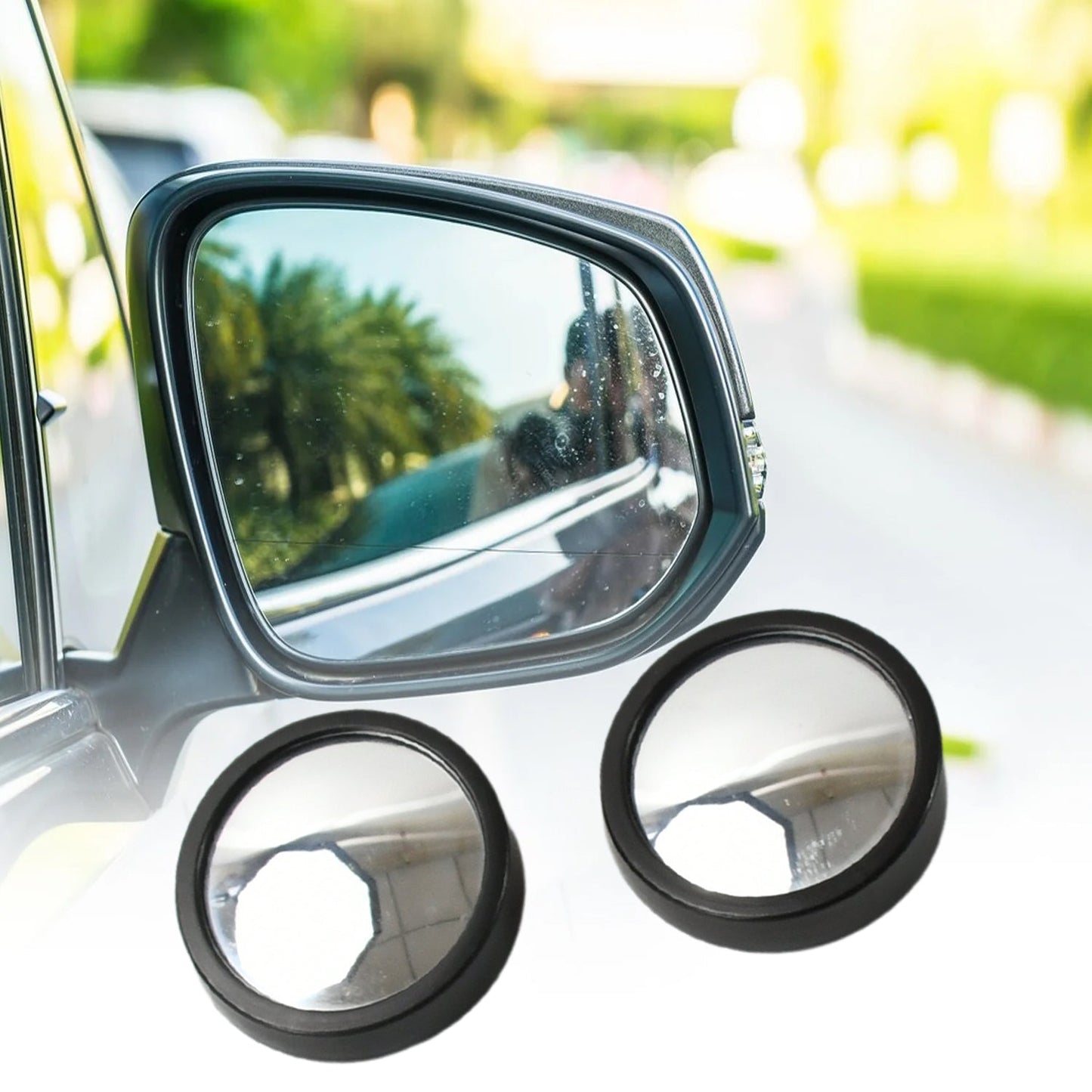 Rear view car blind spot mirror mounted on side mirrors
