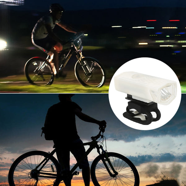 USB bike headlight, 400 lumen cycle light, rechargeable bicycle light, smart anti-glare bike lamp, waterproof headlight, cycle front light, USB cycle flashlight, night ride bicycle light, PVC bike light