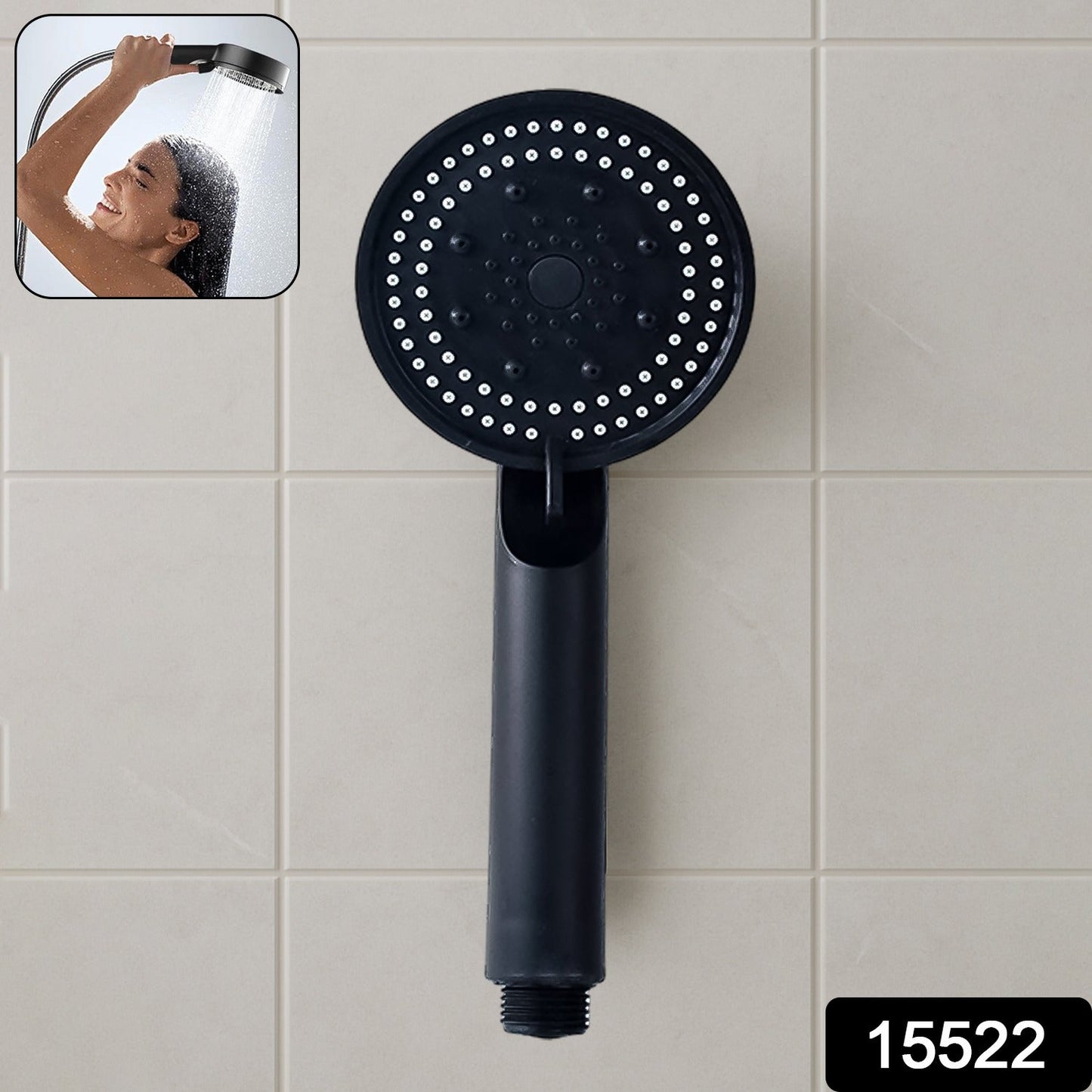 modern handheld shower with high flow, eco-friendly handheld showerhead for daily use, detachable shower head for easy cleaning, handheld shower with adjustable spray settings, powerful pressure shower head for low water pressure, handheld bathroom shower with filter and hose, stylish chrome finish handheld shower head