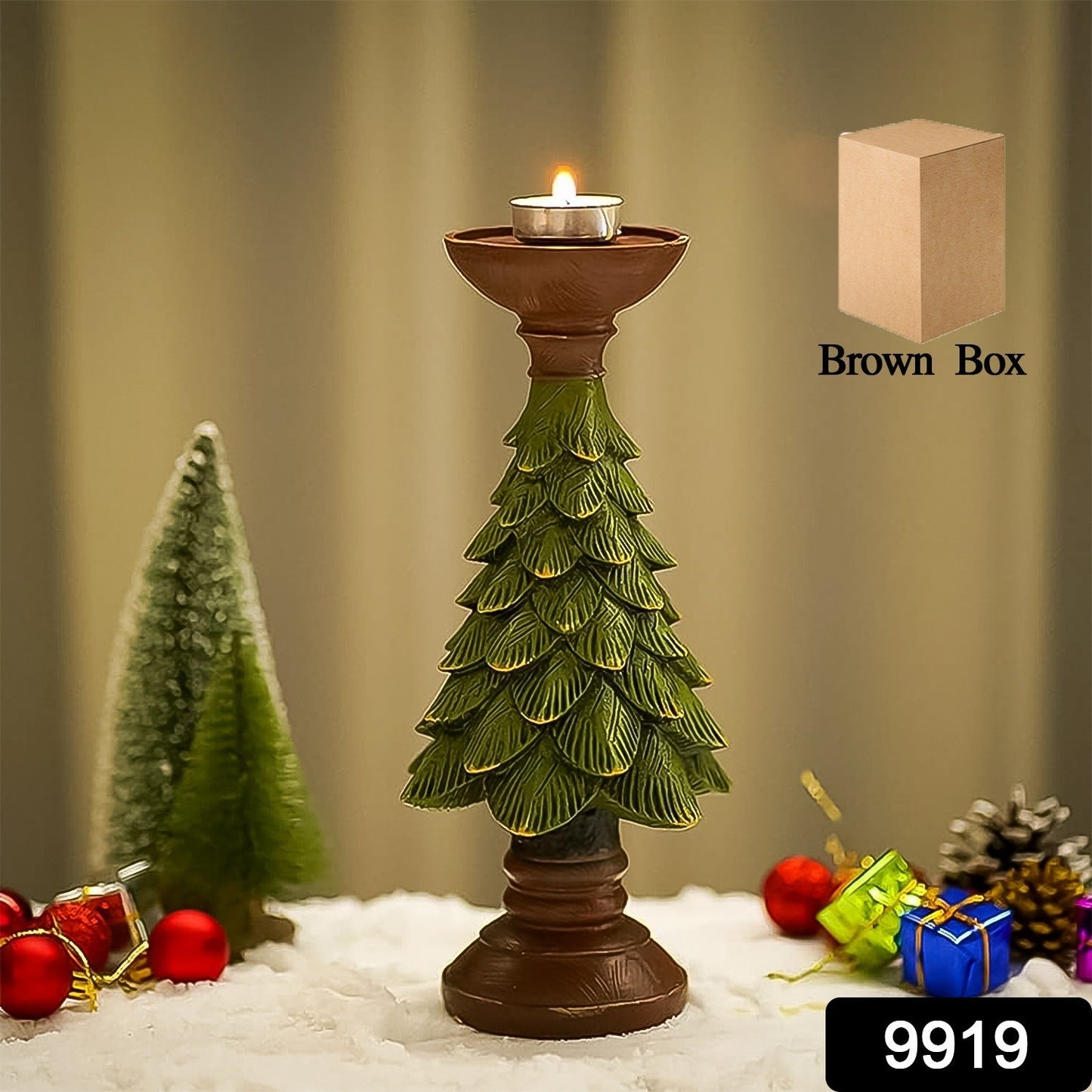 festive table decor candlestick for Xmas, stylish holiday candle holder with tree design, decorative Christmas candlestick for living room, Christmas tree candle stand for dinner table, unique Xmas candleholder for gifting and decor