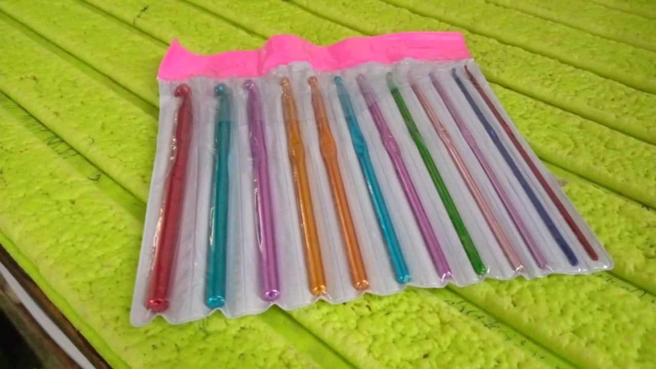 aluminium crochet hook set for wool craft,