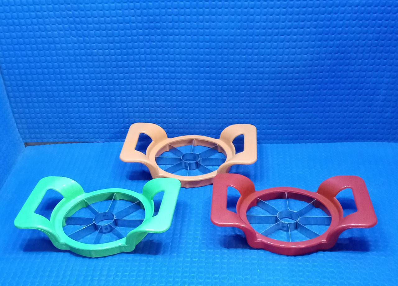 Vibrant apple cutter, easy to use. apple cutter slicer, 8 blade fruit slicer, stainless steel apple corer, apple cutter for guava pear, kitchen fruit divider, apple slicer with handle