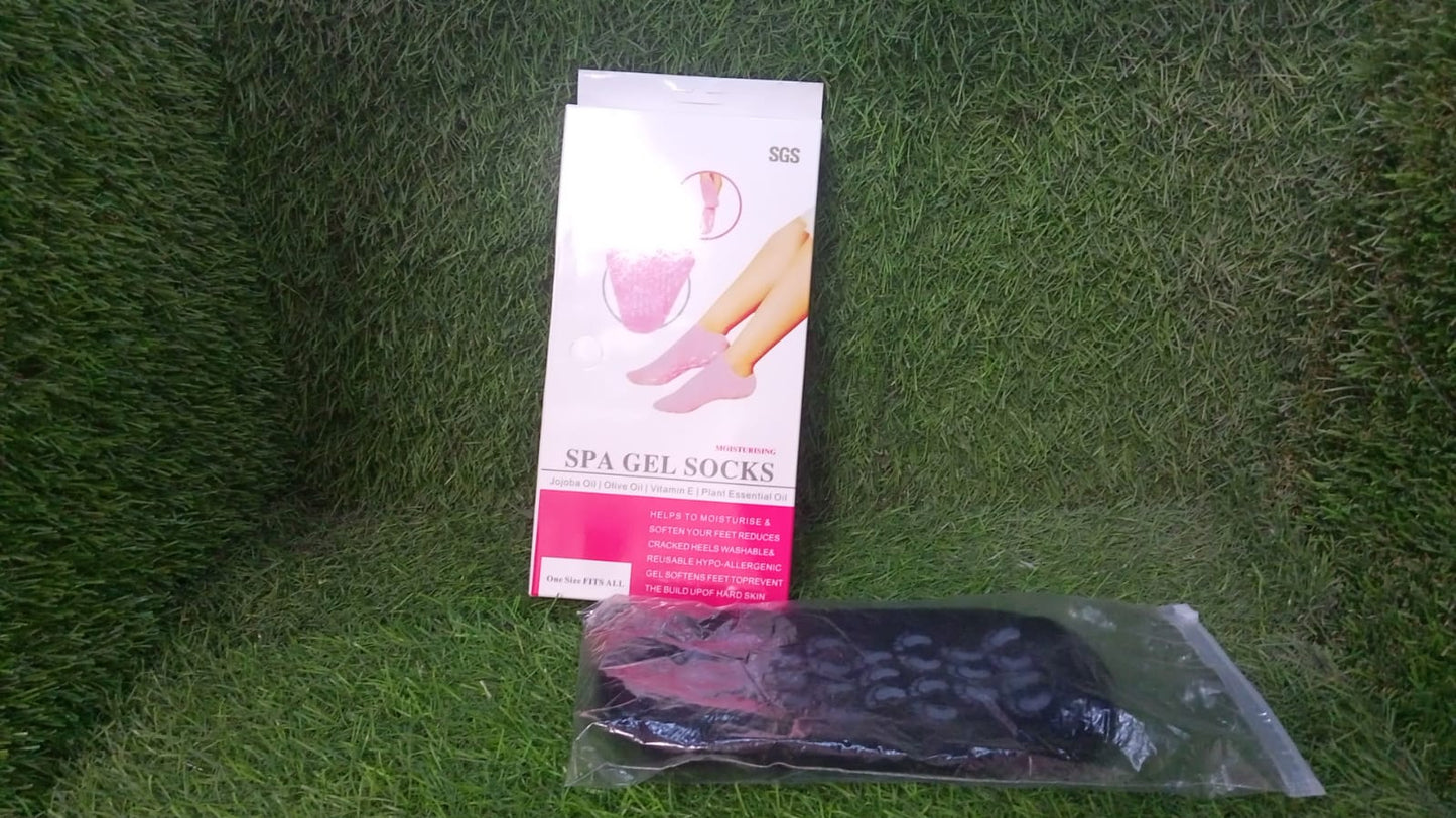 Moisturizing gel socks for softening feet. gel moisturizing socks, silicone heel socks, foot care socks, cracked heel socks, reusable foot sleeve, moisturizing socks for dry feet