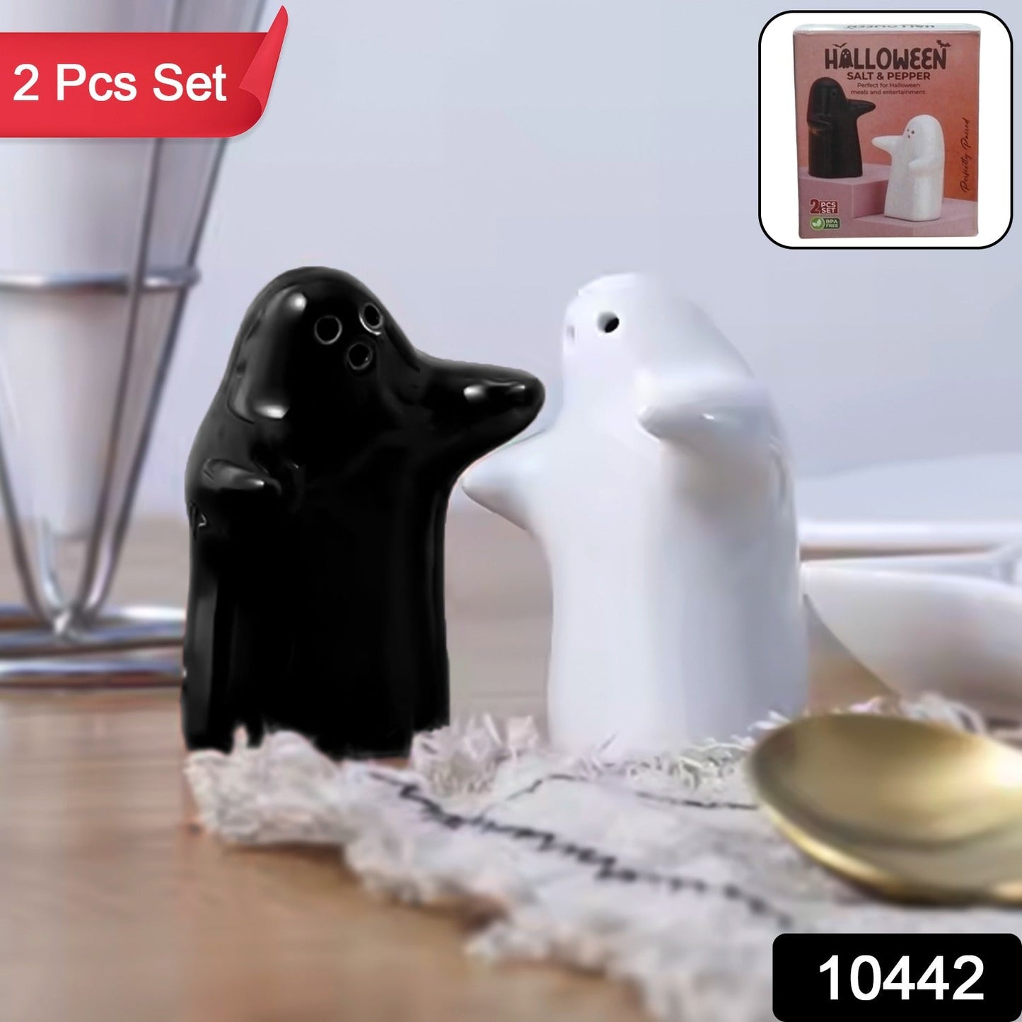 cute plastic salt and pepper shaker duo for kitchen, novelty refillable seasoning shaker set, 2 piece spice container with fun design,