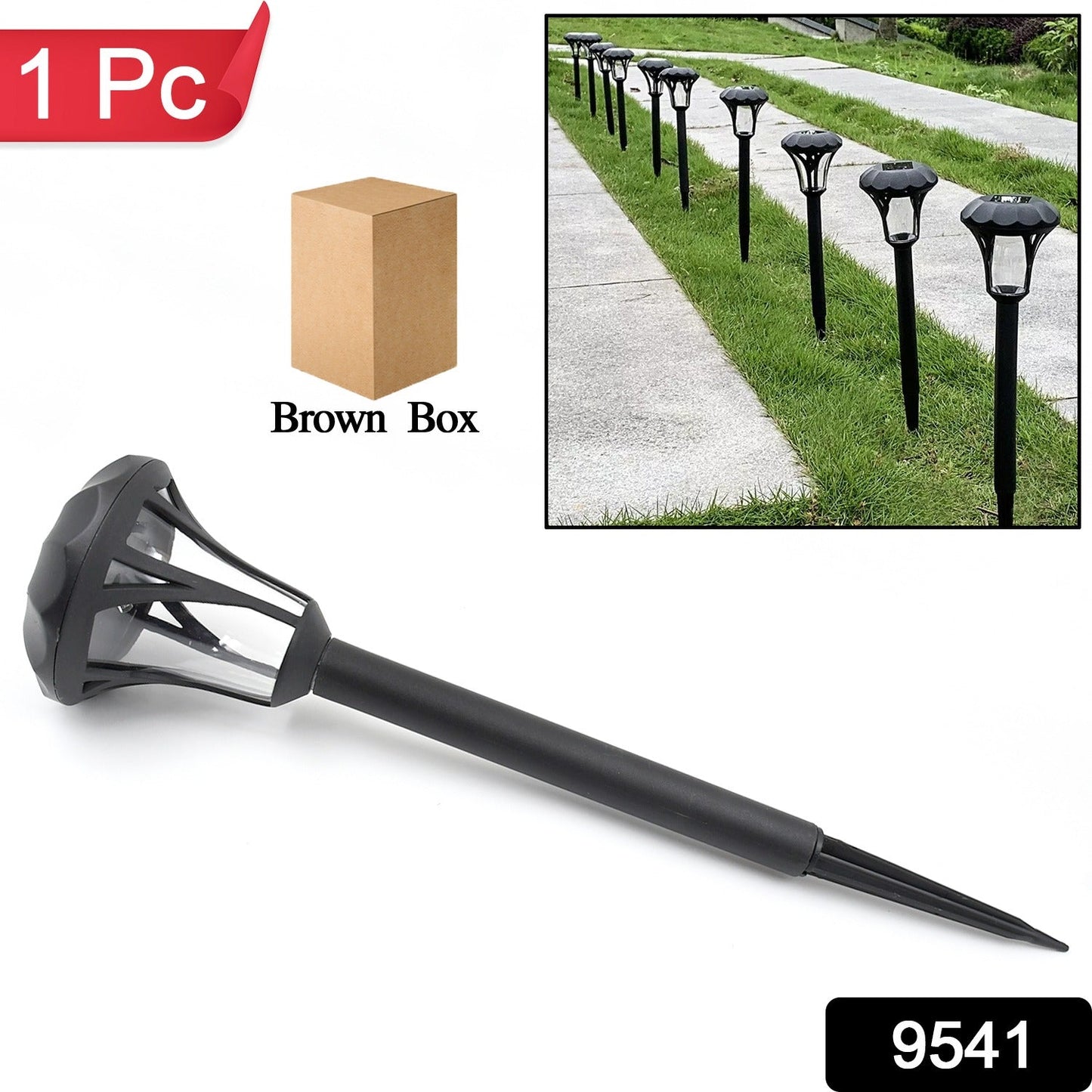 rechargeable LED garden lamp solar panel, weatherproof garden outdoor solar lighting