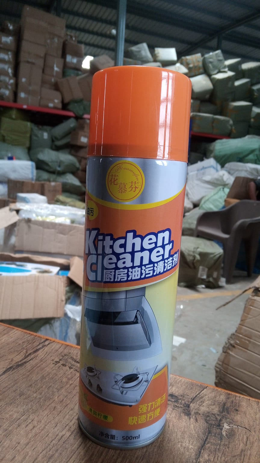 foam cleaner spray for kitchen countertop and tiles