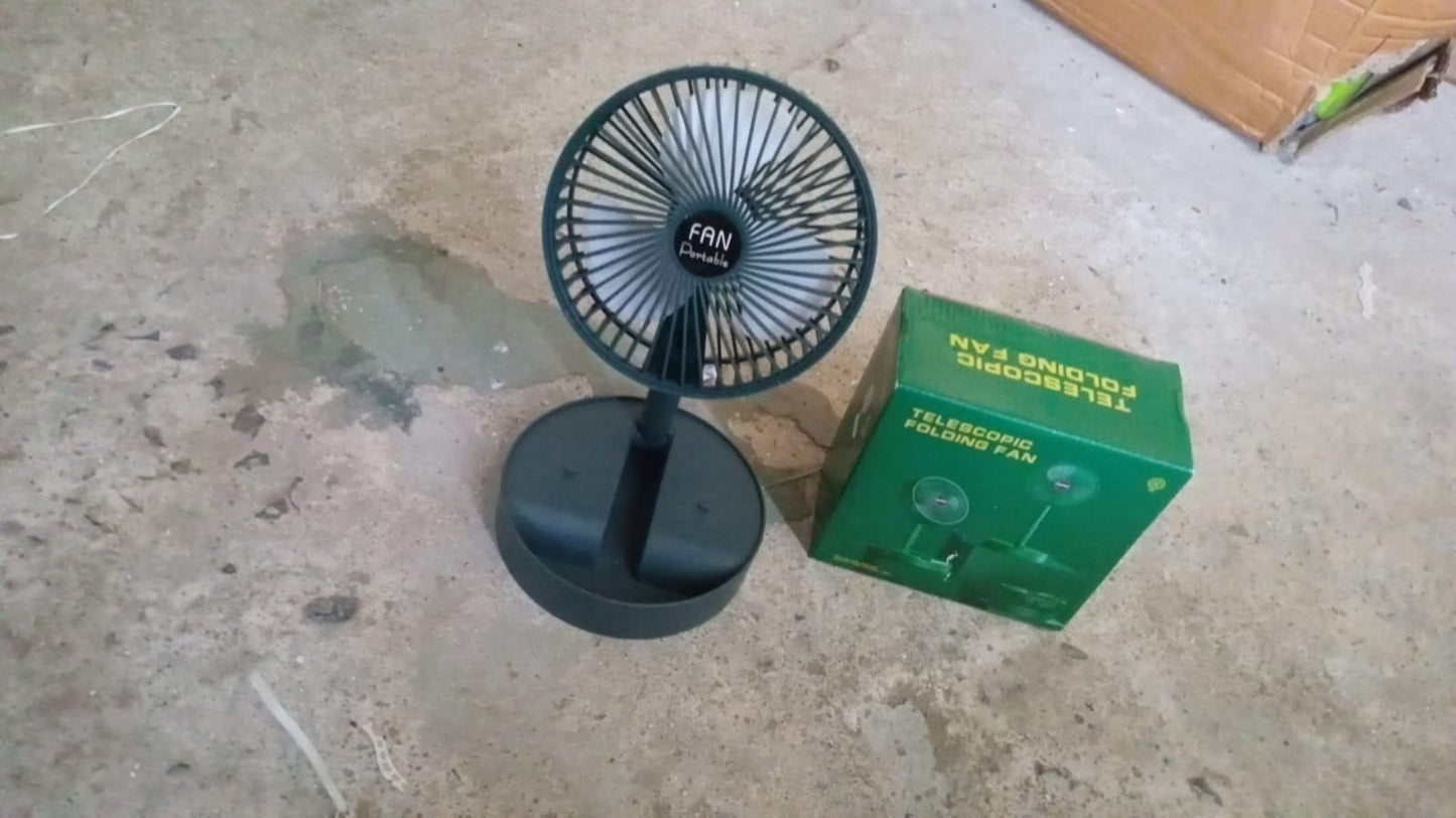 Silent personal fan suitable for bedside or office table. foldable desktop fan, USB table fan, telescopic fan, silent desk fan, portable travel fan, adjustable height fan, mini table fan, personal fan