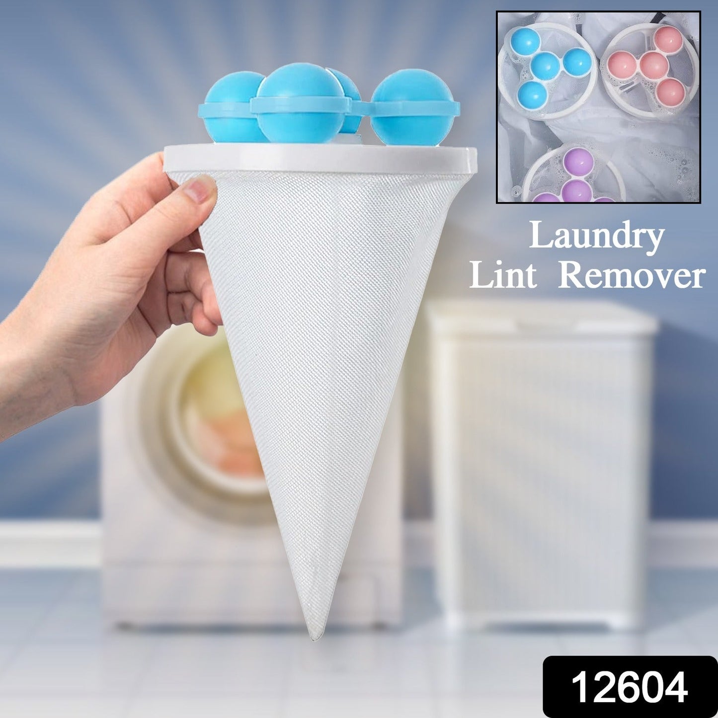 floating lint trap for clothes, washing machine accessory for lint and hair, 1 pc laundry hair catcher, laundry ball for cleaner clothes