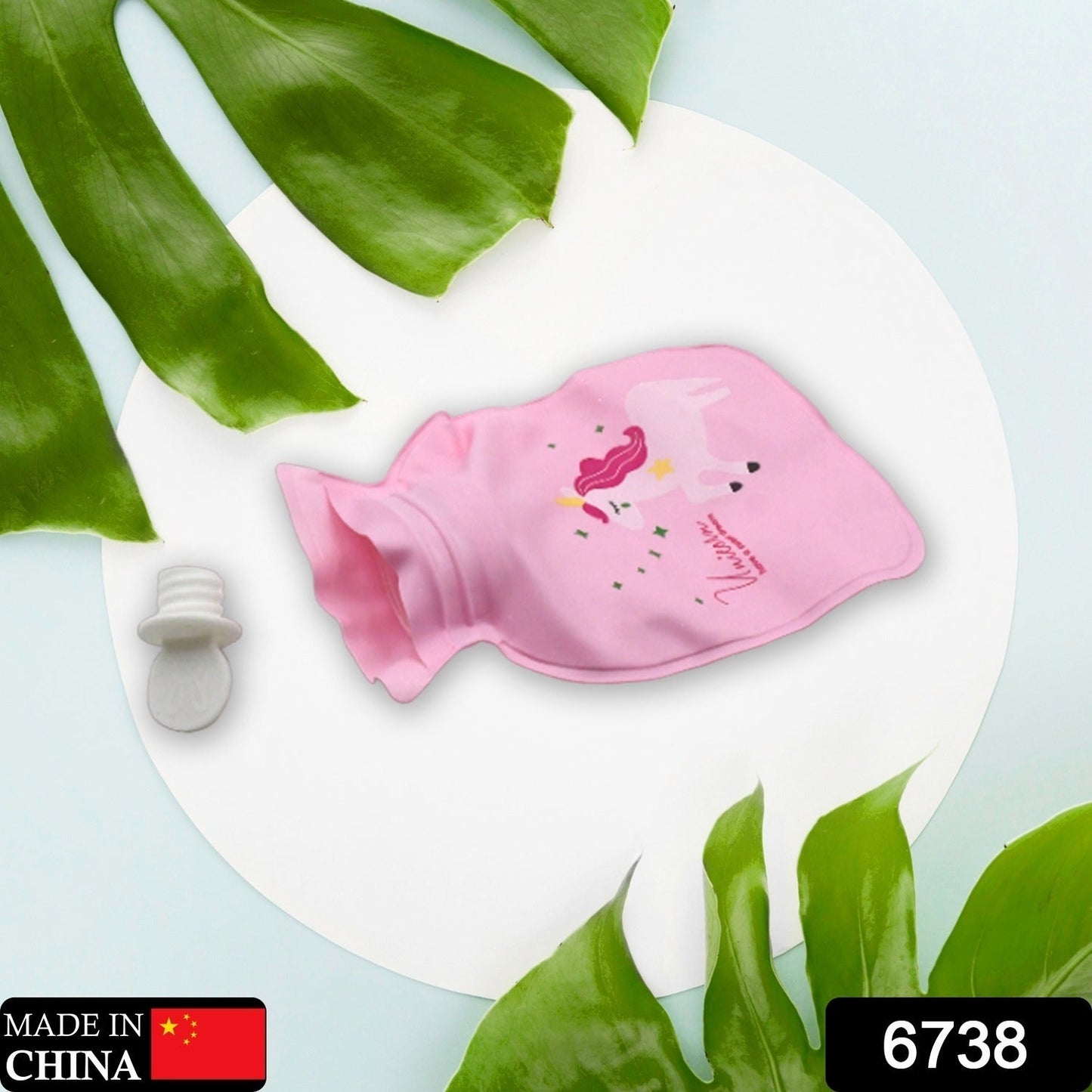 hot water bag for joint pain relief, cute printed hot water bag for women, reusable hot and cold therapy water bottle, compact hot water bag for travel and home use, stylish hot water bottle with cover, hot water bag for back pain and relaxation