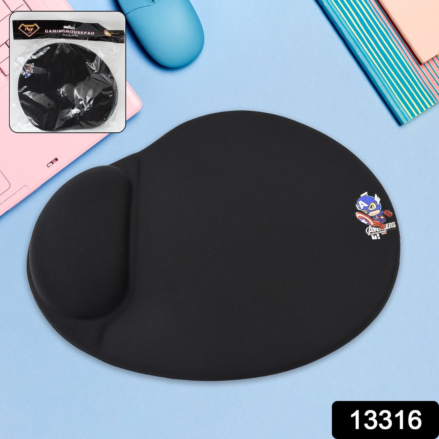 high quality gaming wrist mouse pad ergonomic wrist rest, gel wrist support mouse pad for PC laptop, memory foam wrist mouse pad non‑slip base, gaming wrist comfort mouse pad, ergonomic wrist rest for computer gaming