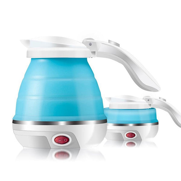 Collapsible electric kettle, silicone material for easy storage, foldable electric kettle, travel electric kettle, silicone kettle, portable hot water boiler, camping electric kettle, compact kettle, mini electric kettle