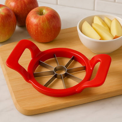 apple cutter slicer, 8 blade fruit slicer, stainless steel apple corer, apple cutter for guava pear, kitchen fruit divider, apple slicer with handle