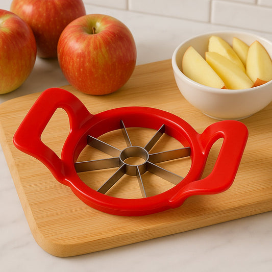 apple cutter slicer, 8 blade fruit slicer, stainless steel apple corer, apple cutter for guava pear, kitchen fruit divider, apple slicer with handle