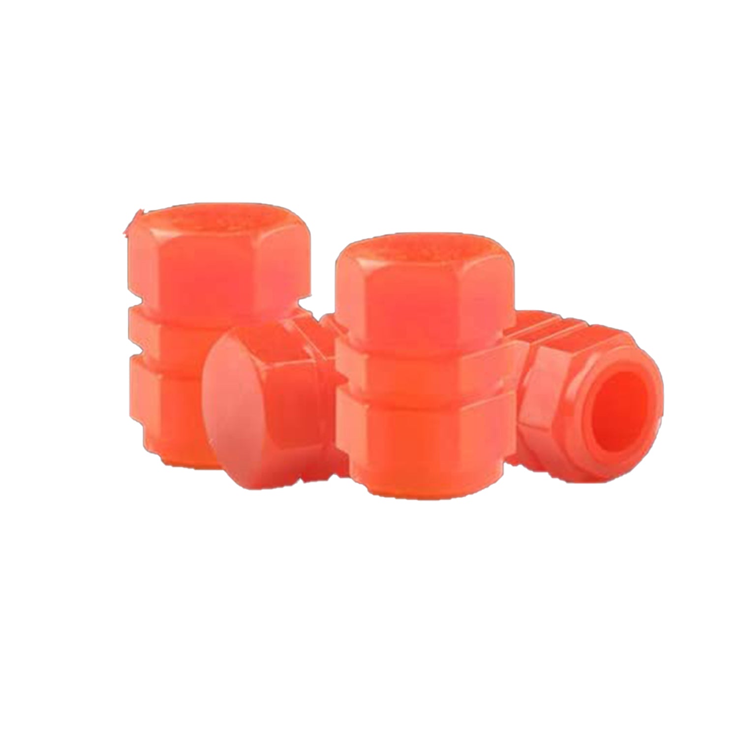 luminous tyre valve caps glow in the dark, glow tyre valve stem covers mix colour, fluorescent tyre valve caps 4 pcs set, ABS glow-in-dark valve caps for car bike, universal luminous valve cap covers

