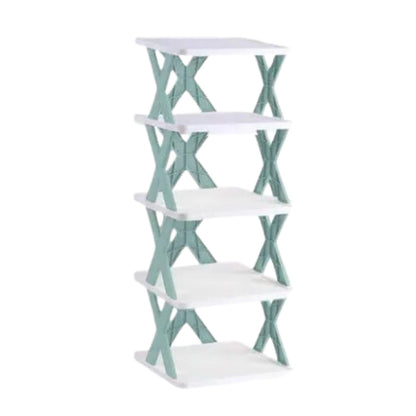 5 layer shoe rack, DIY shoe stand, plastic shoe organizer, small space shoe rack, corner shoe rack, entryway shoe shelf, modular shoe rack, closet shoe storage, narrow shoe rack, space-saving shoe organizer