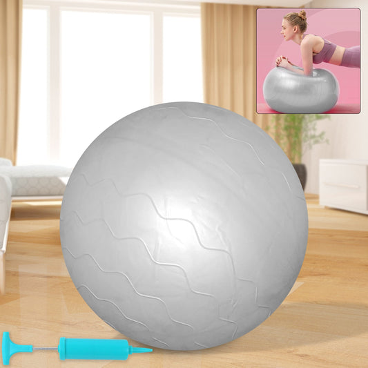 heavy duty non-slip stability ball, exercise ball with foot pump, yoga ball for total body fitness, anti-burst gym ball for home workout, balance ball for core training