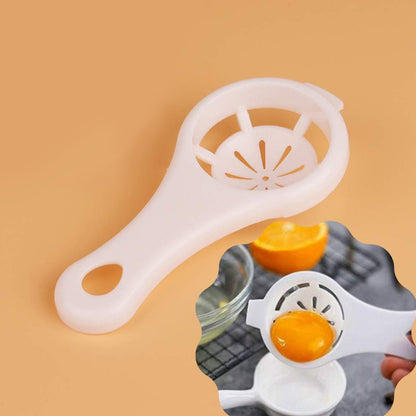 egg white and yolk separating tool, hygienic egg separator for Indian kitchen, small kitchen gadget for egg yolk removal,
