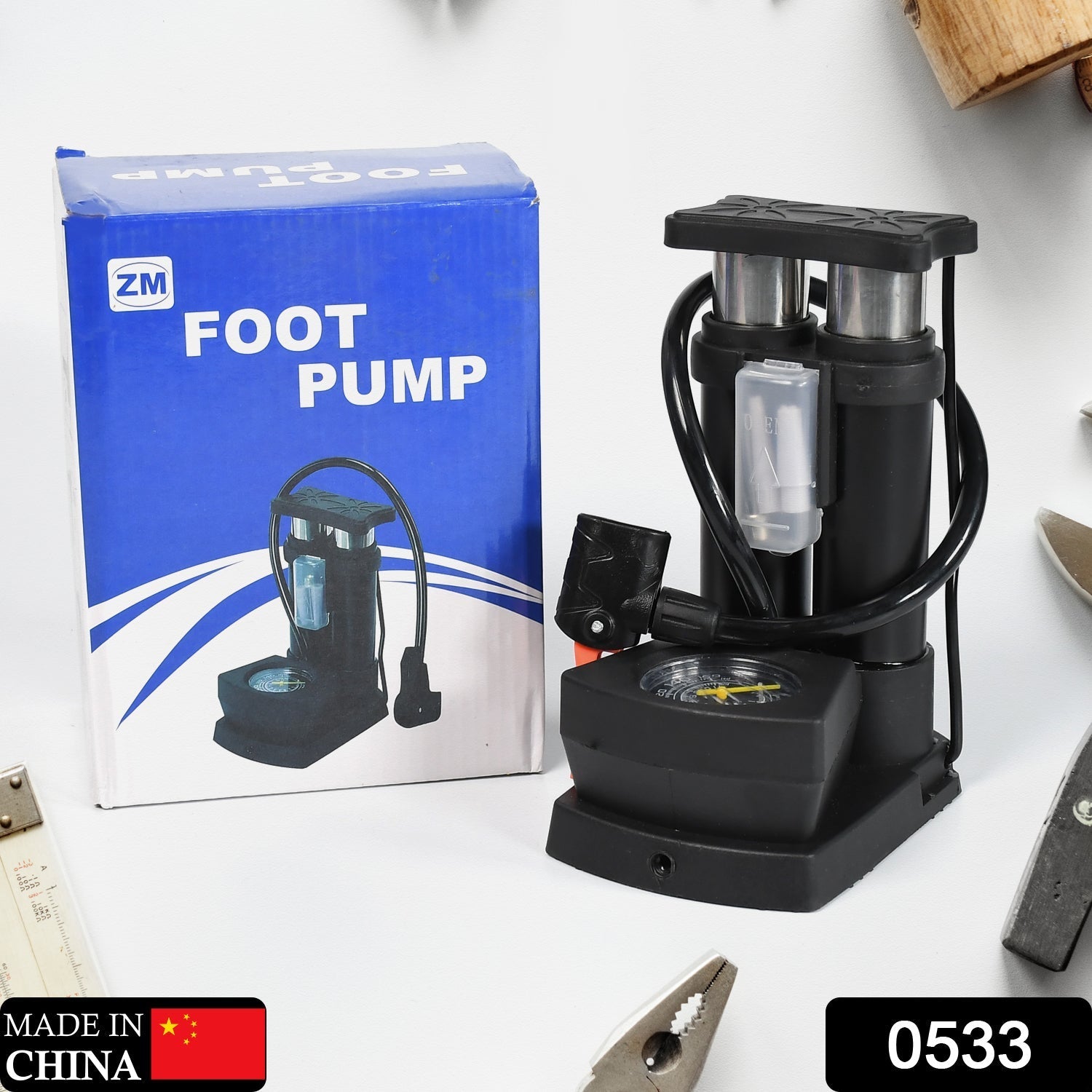 mini bike pump, portable air pump, foot operated bike pump, bicycle tire inflator, pump with pressure gauge, foldable bike pump, steel mini air pump, bike floor pump, emergency cycle pump, mini pump with hose