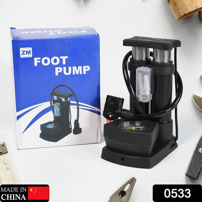 mini bike pump, portable air pump, foot operated bike pump, bicycle tire inflator, pump with pressure gauge, foldable bike pump, steel mini air pump, bike floor pump, emergency cycle pump, mini pump with hose