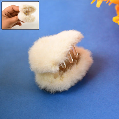 6 pc fluffy hair claw clips pastel colors, jumbo plastic claw clips for thick hair, pastel jumbo hair clips set for women, soft fluffy claw clips for everyday styling, trendy plastic hair claws in pastel shades, strong grip jumbo hair clips for long hair,