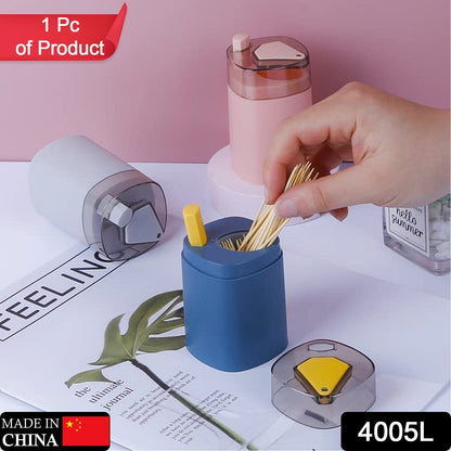 -up toothpick holder, automatic dispenser, designed for kitchen or restaurant use. toothpick holder, pop up toothpick dispenser, automatic toothpick box, kitchen toothpick container, restaurant table accessories, plastic toothpick holder
