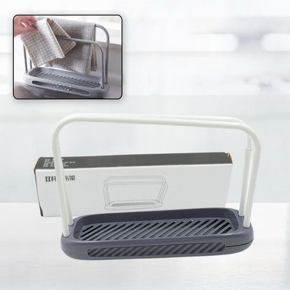 dishcloth rack, over cabinet towel bar, sink towel holder