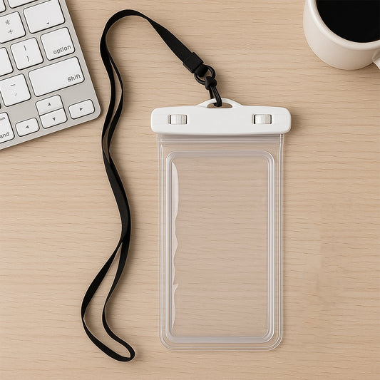 waterproof mobile pouch, mobile pouch with neck strap, underwater phone cover, waterproof phone case, mobile pouch for swimming, universal waterproof pouch