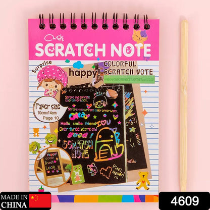 rainbow scratch paper, scratch art book for kids, scratch doodle pad, scratch paper with bamboo stick, kids craft paper, colourful art sheet, return gift
