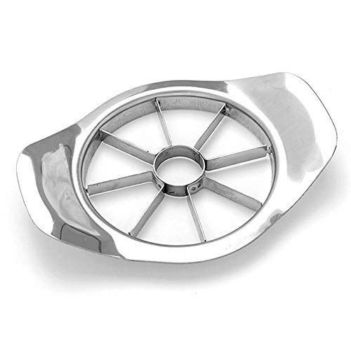 Efficient apple cutter with stainless steel blades, apple cutter, stainless steel fruit slicer, apple slicer with corer, vegetable cutter for kitchen, apple cutter silver, melon slicer, 8 blade fruit cutter