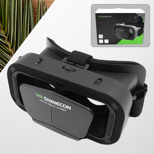 3D VR headset compatible with iPhone and Android, virtual reality goggles for 3D games and movies, mobile VR headset for immersive viewing experience,
