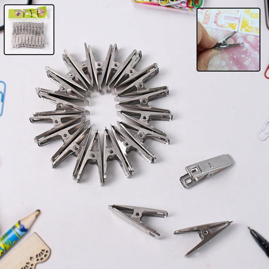stainless steel cloth drying clips set of 40, rustproof metal cloth pins for balcony use, durable cloth clips for heavy clothes, stainless steel clips for drying clothes, windproof metal cloth pegs for outdoor use, reusable steel cloth pins for daily laundry, shining stainless steel drying clips for home use, anti-slip cloth clips for wires and hangers, multipurpose metal cloth clips for clothesline, strong stainless steel cloth pins for washing line

