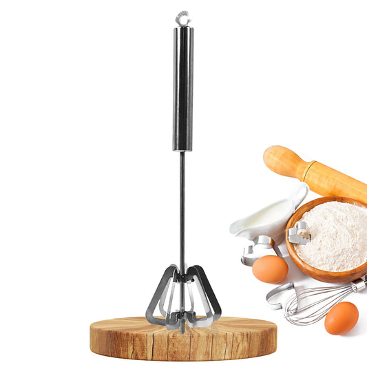 hand push mixer for kitchen use, stainless steel manual egg whisk, hand blender for eggs and batter, kitchen tool for mixing and blending