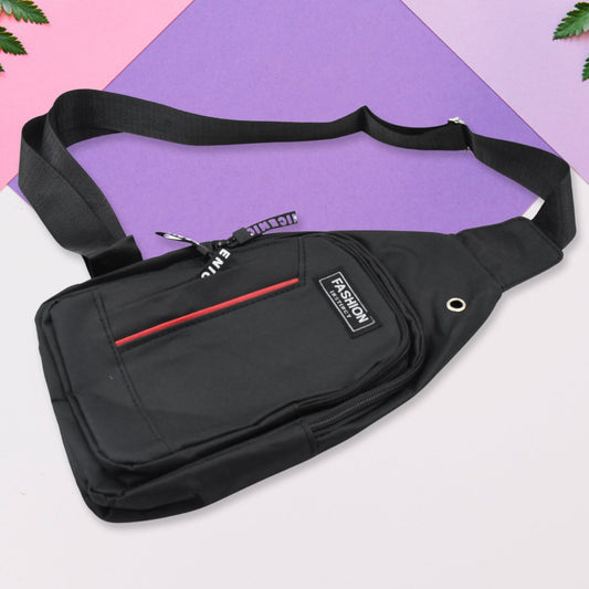 waterproof anti-theft crossbody fanny pack black and grey, secure waist bag with adjustable strap for travel, crossbody shoulder bag with anti-theft zip design