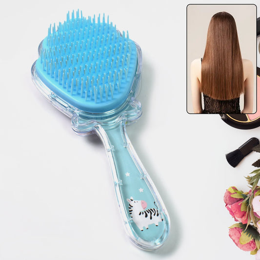 cartoon massage shower comb for wet hair, salon detangling brush with soft bristles, shower hair brush for kids and adults, cute cartoon detangler comb for women,