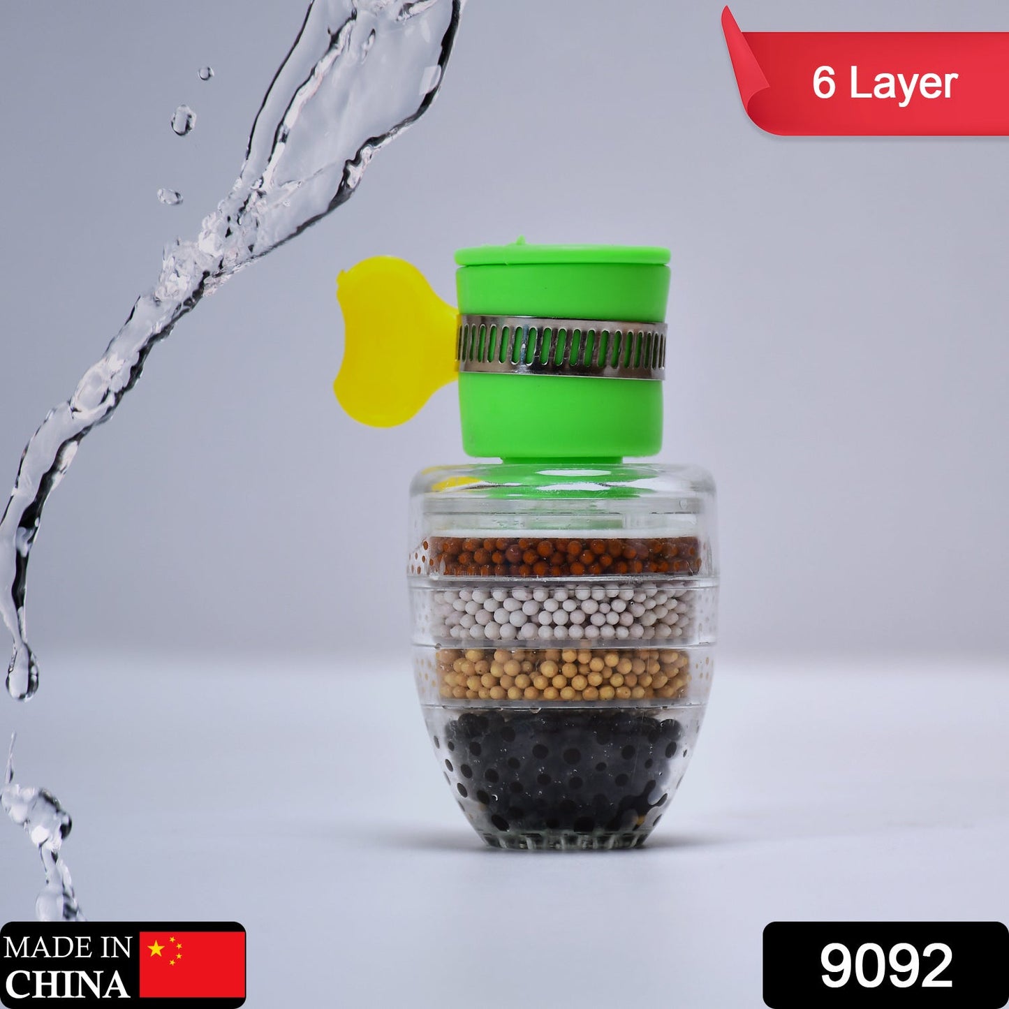 water tap filter, faucet purifier cartridge, six layer water purifier, universal tap filter, kitchen sink water filter, activated carbon faucet filter, tap water cleaner