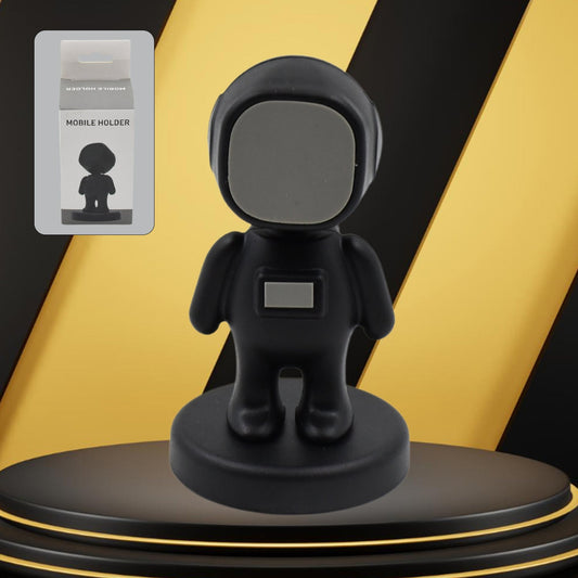 cartoon astronaut magnetic phone holder for car, 360 degree rotating phone mount with astronaut design, magnetic car phone holder with cute astronaut figure,