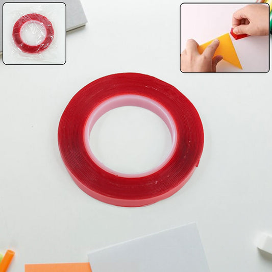 transparent acrylic foam mounting tape 6 pc set, heavy-duty double-sided tape for wall mounting, 3 meter acrylic tape roll for home and office use, strong adhesive foam tape for hanging decor, waterproof mounting tape for indoor and outdoor,