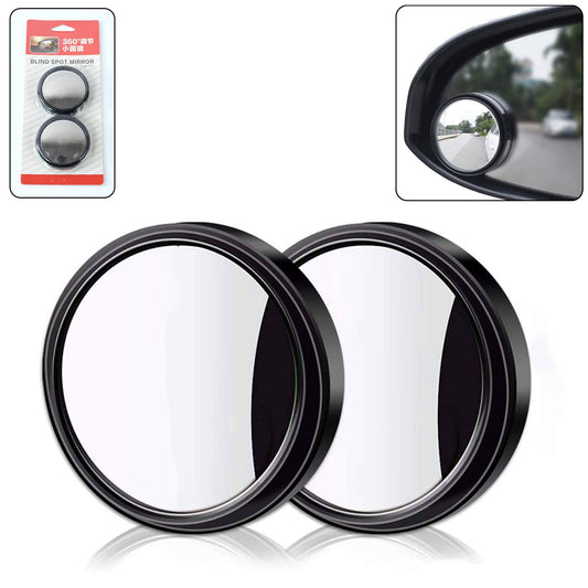 car blind spot mirror 4 piece set with 360 swivel, HD round convex mirrors for car side view, adjustable blind spot mirrors for safer driving, universal car mirror add-on for blind spot reduction, wide angle convex blind spot mirror for rear view,