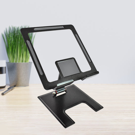 adjustable desktop phone stand for office and home, aluminium mobile holder for desk, tablet and smartphone stand with angle adjustment