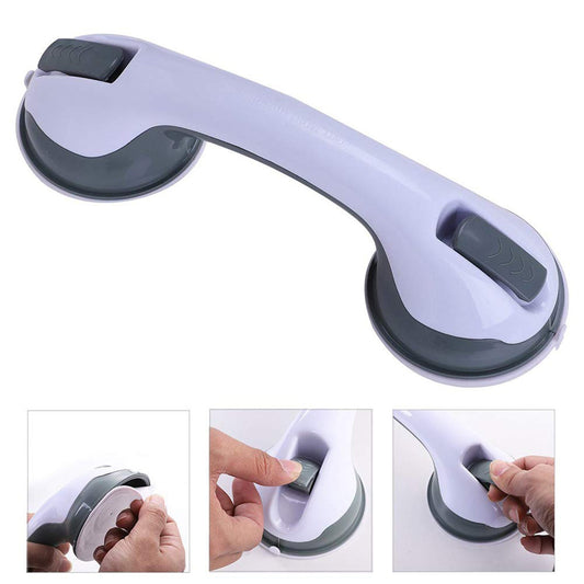 Sturdy helping handle for door support. helping handle, vacuum grip handle, bathroom support bar, door support handle, suction handle for tiles, portable grip handle, support bar for elderly
