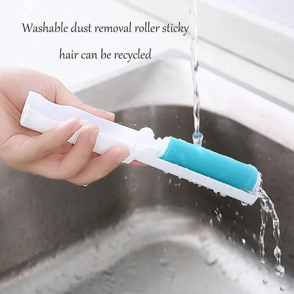 compact lint roller for travel use, multi-surface lint cleaner for clothes and furniture, eco-friendly lint roller with strong adhesive, durable reusable hair remover for pets, easy clean lint roller for daily use