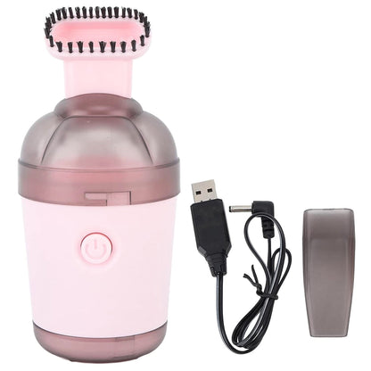 mini rechargeable vacuum for cleaning crumbs and pet hair, one button vacuum cleaner for daily desktop use,