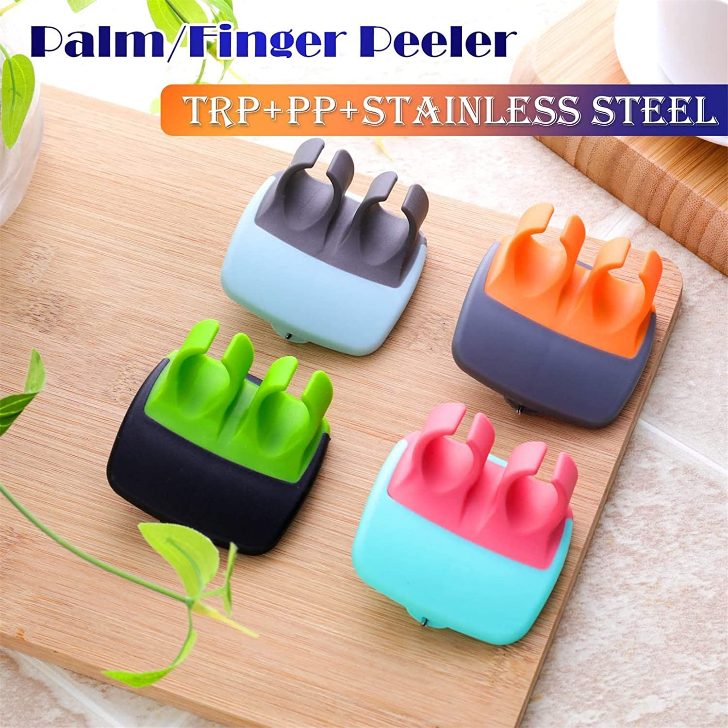 hand palm peeler, vegetable peeler tool, potato peeler with finger grip, kitchen fruit peeler, palm grip peeler, rubber grip peeler, quick peel kitchen tool