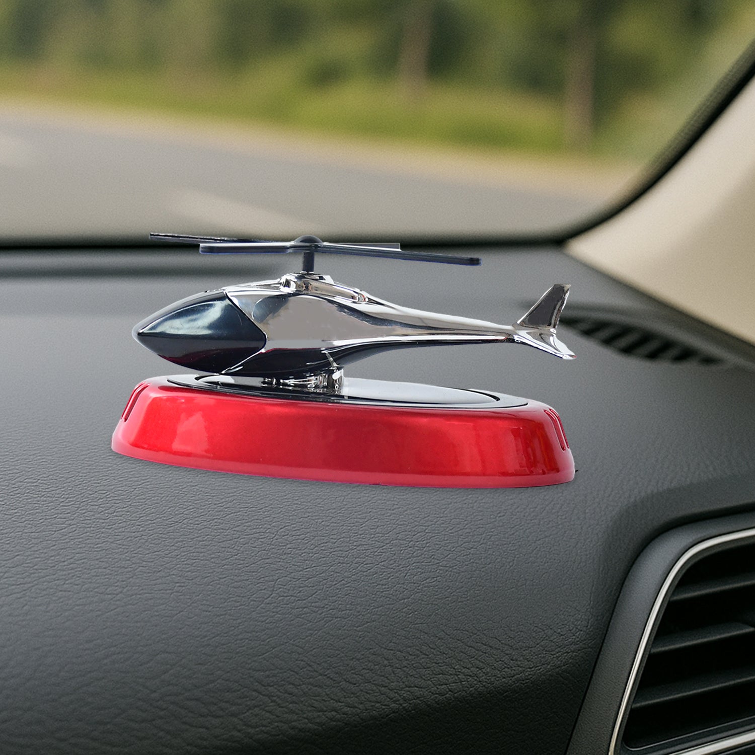 solar powered rotating car diffuser, cute car dashboard air freshener, car perfume with solar fan, essential oil car freshener India, 