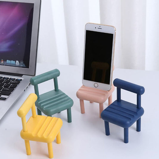 mini chair phone holder stand, portable mini chair mobile stand,