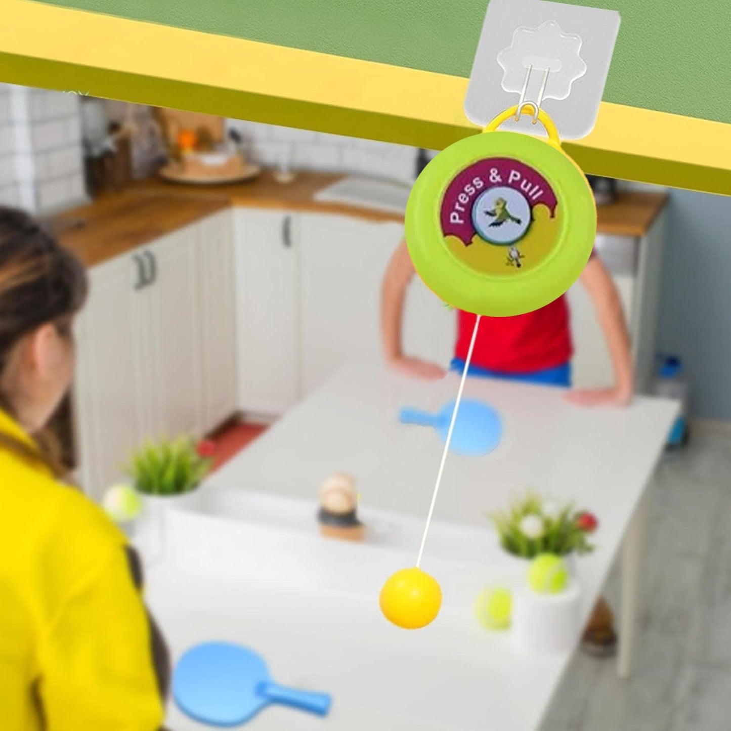 table tennis hanging set, indoor ping pong trainer, table tennis for beginners,
